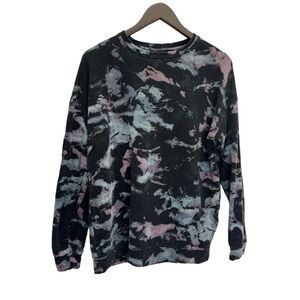 Athleta Black Multi colour Pullover Sweatshirt Long Sleeve Size S